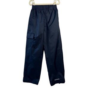 COLUMBIA Cypress Brook II Rain Pants Kids XS 6-7 Unisex Black Waterproof Nylon